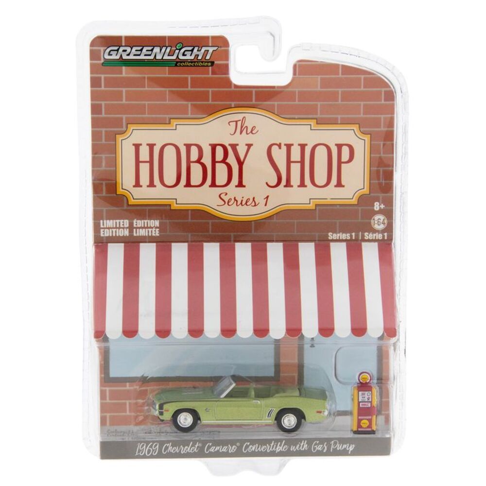 The Hobby Shop Series 1 Chevrolet Camaro Convertible with Vintage Gas Pump